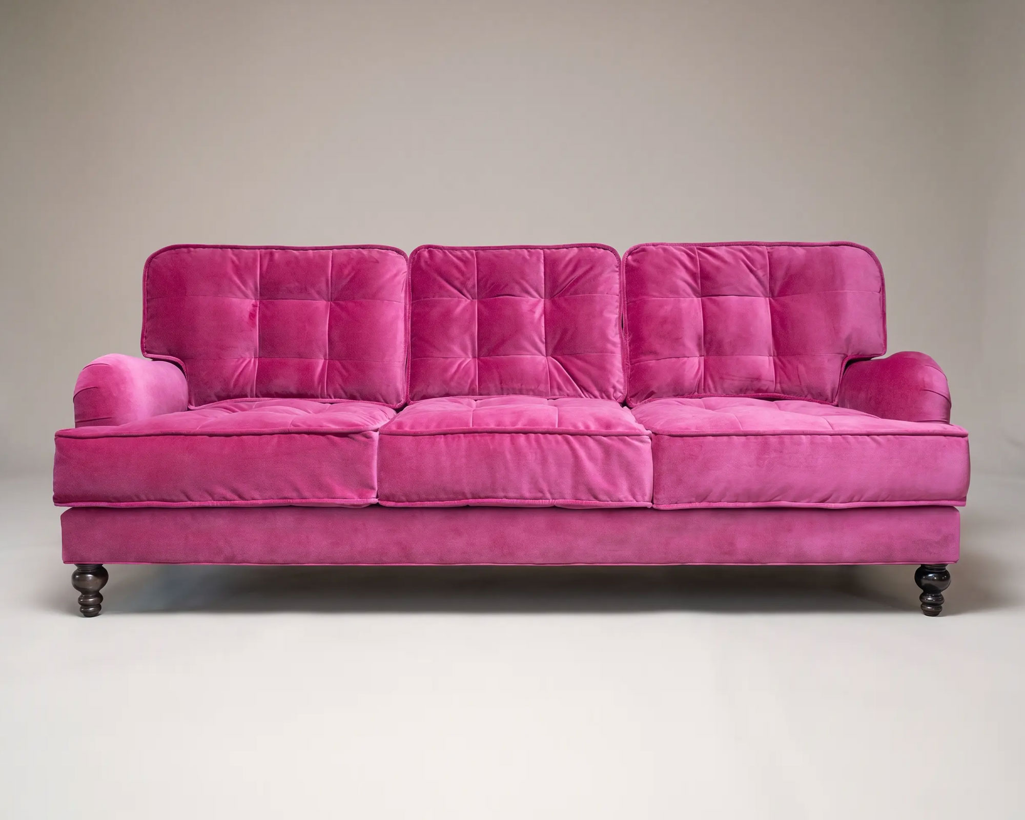 Tilly plush English roll arm sofa