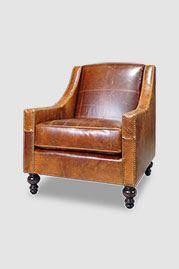33 Gracie chair in Ohio Cognac brown leather