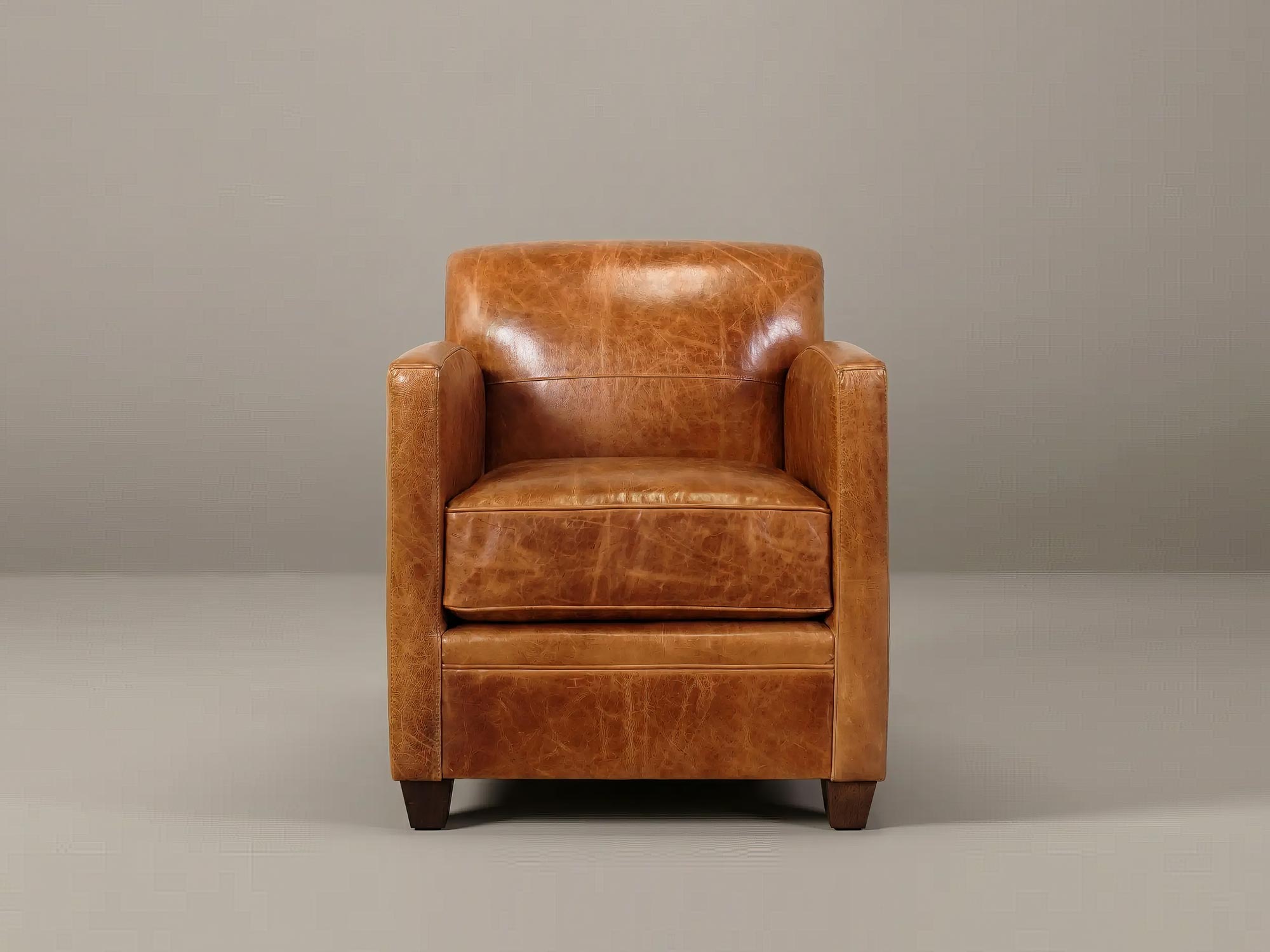 Pegeen armchair in Caprieze Salute Red leather