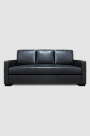 80 Palmer sofa in Winchester Coal black performance leather