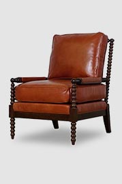 Turner chair in brown leather