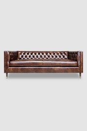 86 Dot sofa in Louisiana Cigar brown leather