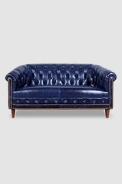 Collins sofa in blue leather