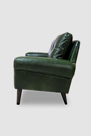 64 The Professor sofa in Ohio Emerald green aniline leather