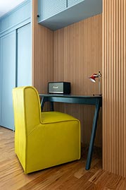 Quinn chair in Cortina Citrus leather