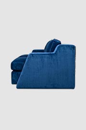 84 Monti sofa in Como Sapphire blue velvet