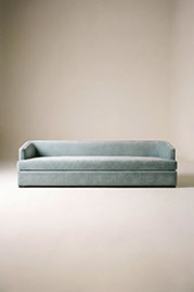120 Rowan sofa in Como Stone velvet