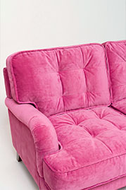 98 Tilly sofa in Como Sangria pink velvet