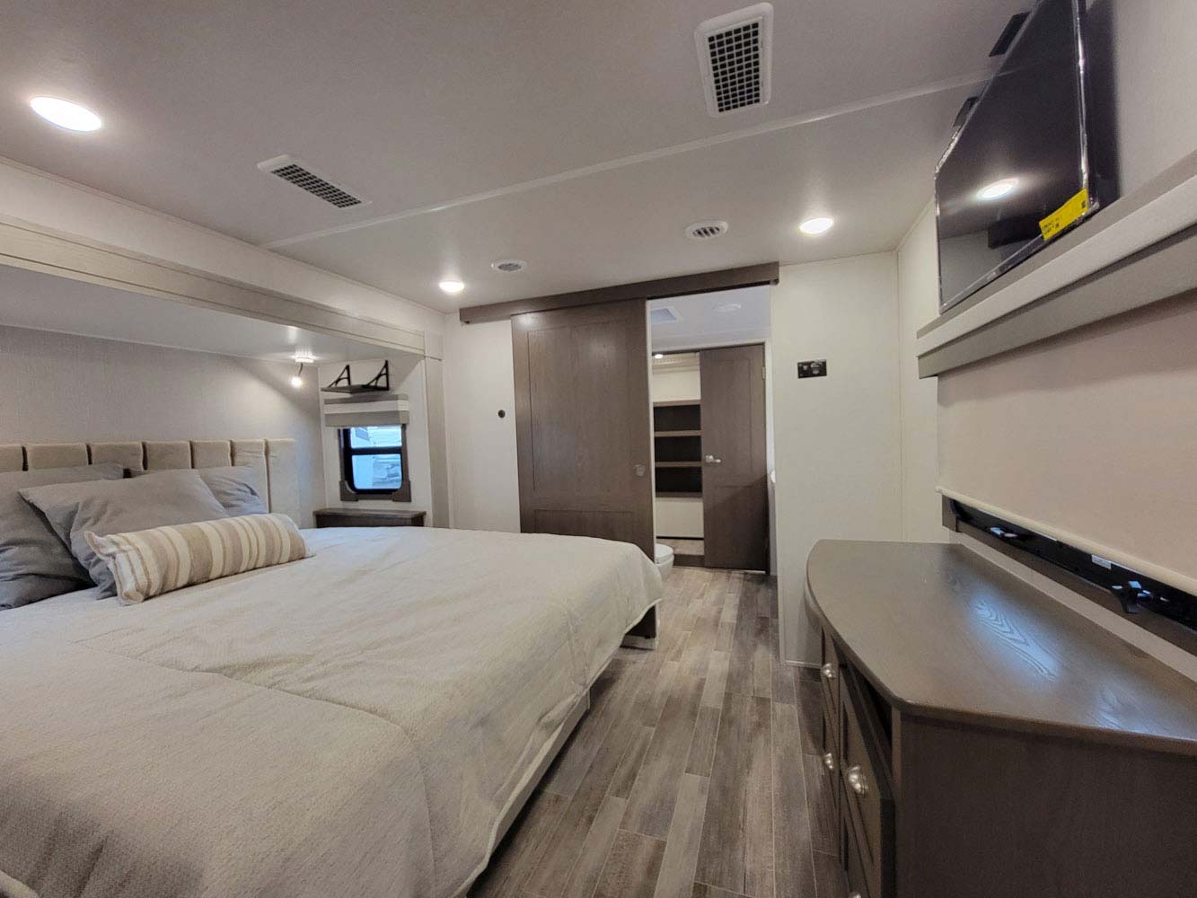 Trailer bedroom before