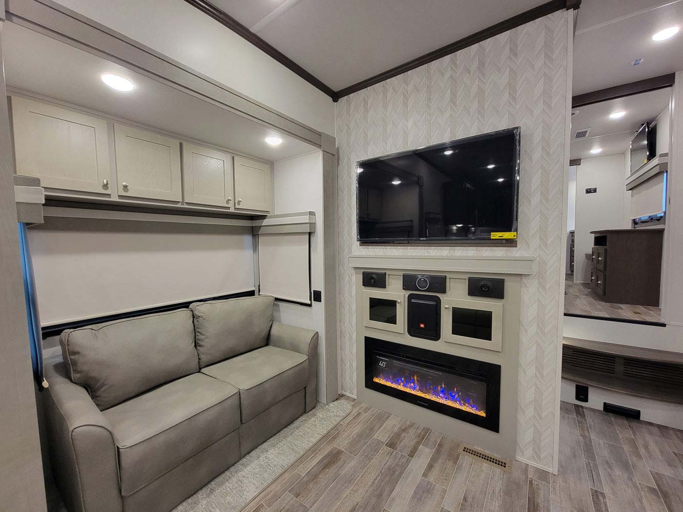 Trailer living room before