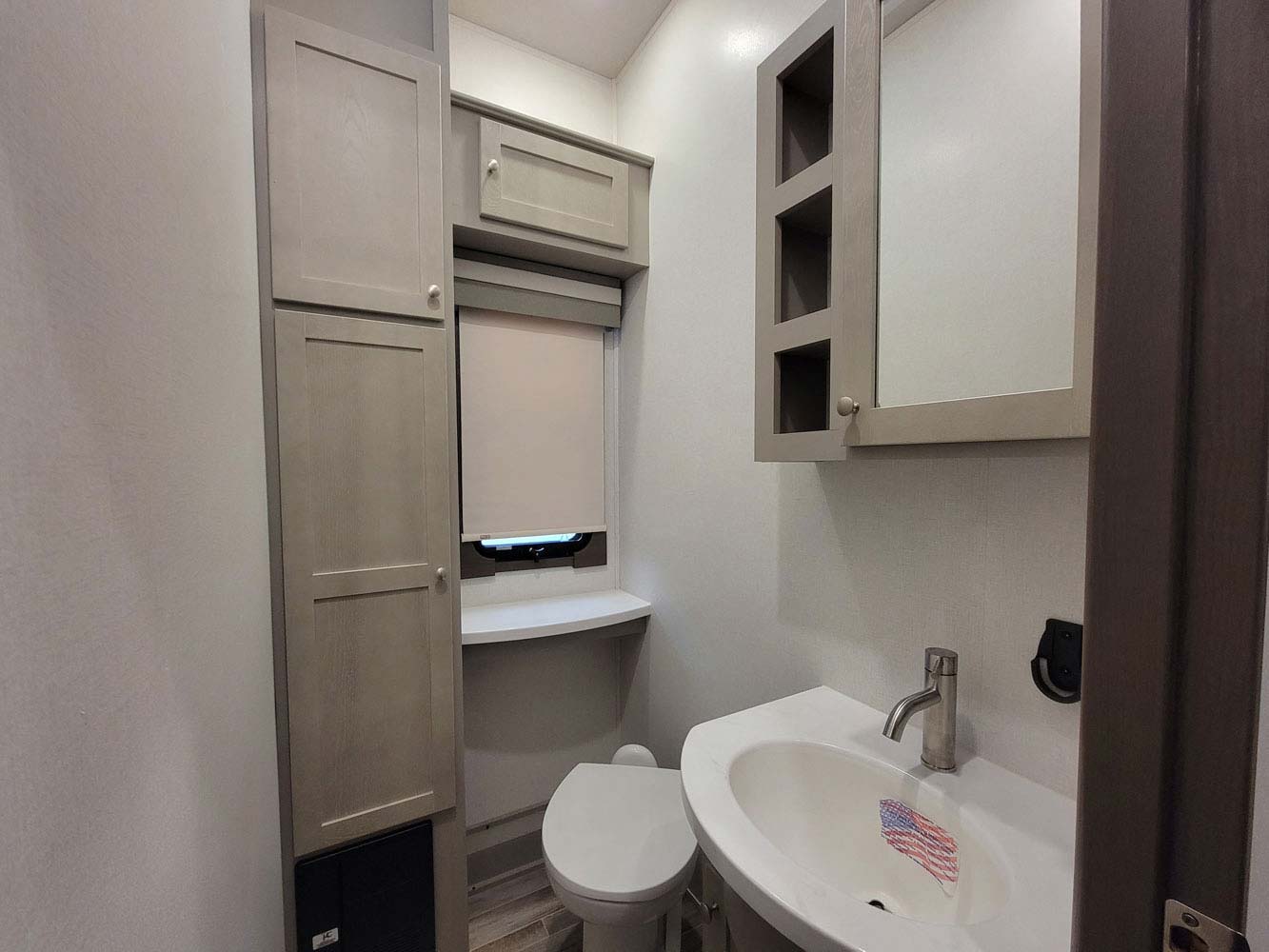 Trailer bathroom before